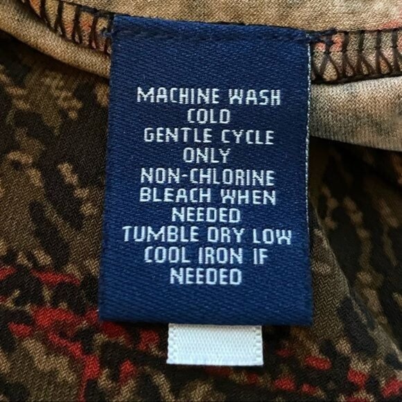 Chaps Sleeveless Top with Waterfall Neckline Women's Large - Picture 6 of 6